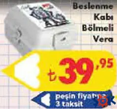 BESLENME KABI BÖLMELİ VERA